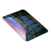 カナダ，アルバータ，夜明けモレーヌ湖，バンフ マグネット (右側)