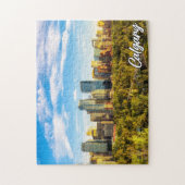 カナダ，アルバータ，美しいカルガリー ジグソーパズル (縦)