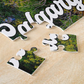 カナダ，アルバータ，美しいカルガリー ジグソーパズル (側面)