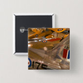 カナダ、アルベルタ、カルガリー：エアロ宇宙博物館 缶バッジ (正面&裏面)