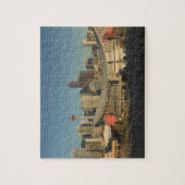 カナダ、アルベルタ、カルガリー:3からのシティスカイライン ジグソーパズル (縦)