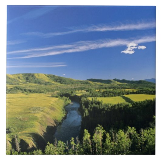 カナダ、アルベルタ、ハイウッド川沿い タイル (正面)