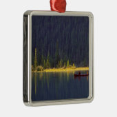 カナダ、アルベルタ、バニフ国立公園2人の少年 メタルオーナメント (右)