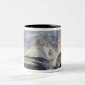 カナダ、アルベルタ、バンフ国立公園ビュー ツートーンマグカップ (中央)