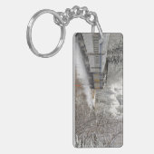 カナダ、アルベルタ。VIAレール雪上車間 キーホルダー (正面左)