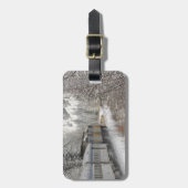 カナダ、アルベルタ。VIAレール雪上車間 ラゲッジタグ (正面縦)