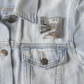 カナダ、アルベルタ。VIAレール雪上車間 缶バッジ (インサイチュ)