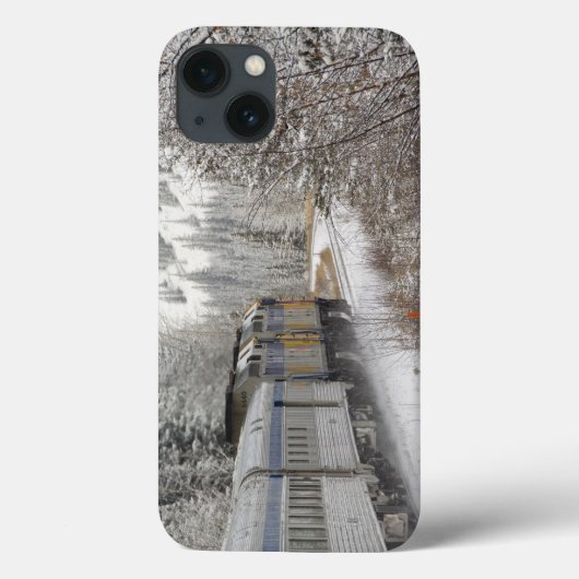 カナダ、アルベルタ。VIAレール雪上車間 Case-Mate iPhoneケース (裏面)