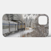 カナダ、アルベルタ。VIAレール雪上車間 Case-Mate iPhoneケース (裏面 (横))