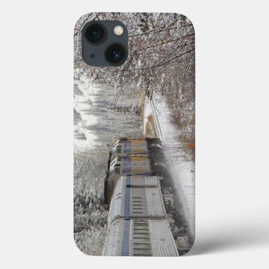カナダ、アルベルタ。VIAレール雪上車間 Case-Mate iPhoneケース (裏面)