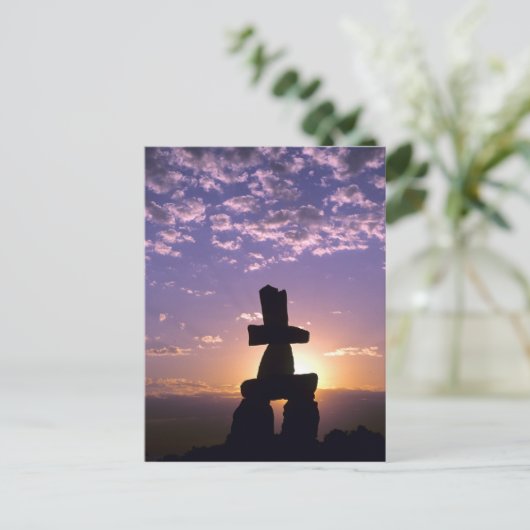 カナダ，イヌクシュクのノースウエスト準州 ポストカード (スタンド正面)