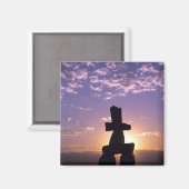 カナダ，イヌクシュクのノースウエスト準州 マグネット (正面/裏面)