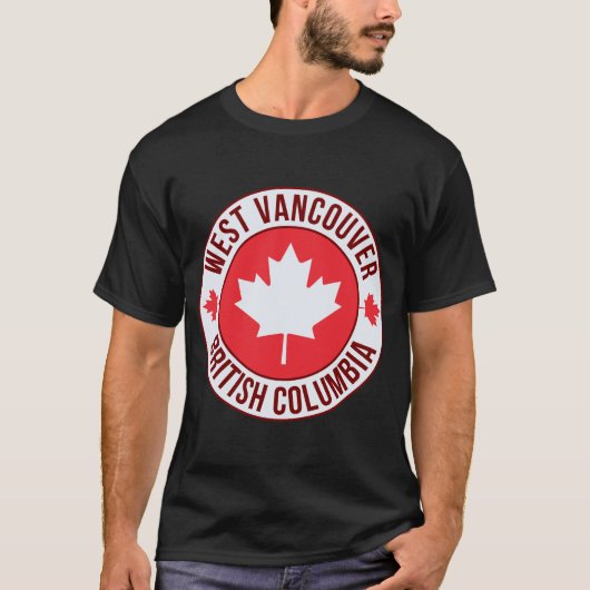 カナダ ウェストバンクーバー市 Tシャツ | 旅行と家 (正面)