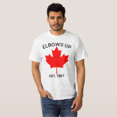 カナダ エルボーアップ シャツ、抗議支持 シャツ、真の Tシャツ (正面フル)