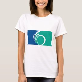 カナダ オタワの旗の女性用Tシャツ Tシャツ
