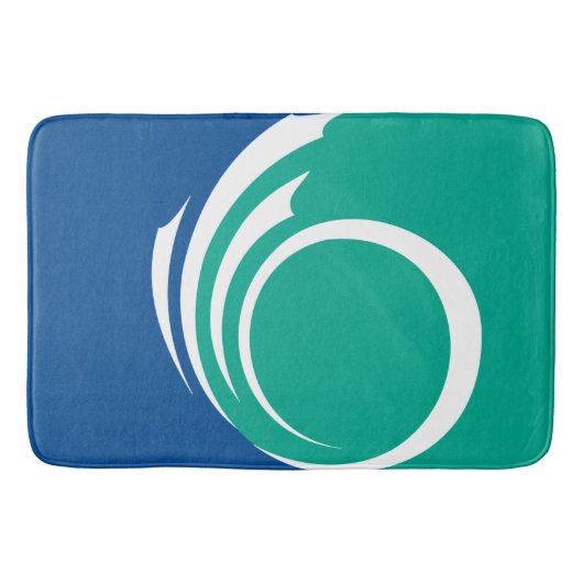 カナダ オタワの旗柄 ラージ バスマット (正面)