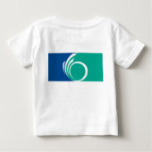 カナダ オタワの旗 ベビーTシャツ (裏面)