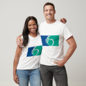カナダ オタワの旗 メンズTシャツ Tシャツ (ユニセックス)