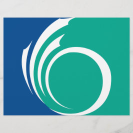 カナダ，オタワ州旗とレターヘッド レターヘッド