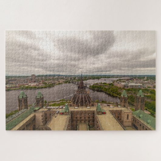 カナダ，オタワ，国会議事堂から眺める ジグソーパズル (横)