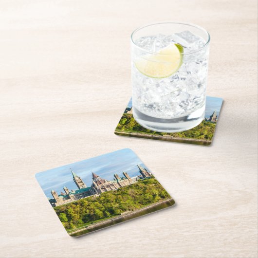 カナダ・オンタリオ州オタワの議会山 スクエアペーパーコースター (インサイチュ)