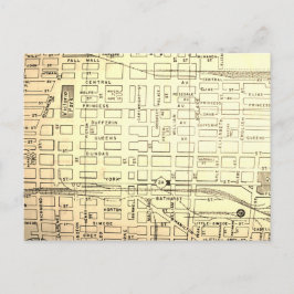 カナダ，オンタリオ州，ロンドンのヴィンテージマップ ポストカード