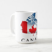 カナダ:カエデの葉の国 コーヒーマグカップ (正面左)