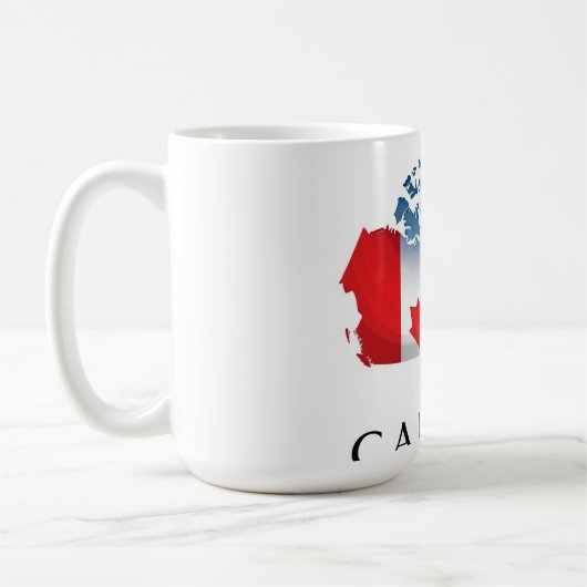 カナダ:カエデの葉の国 コーヒーマグカップ (左)