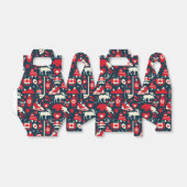 カナダ カナダのクリスマス 冬 ムース パターン フェイバーボックス (折り畳みなし)