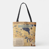 カナダ-カナダの公園の地図 トートバッグ (裏面)