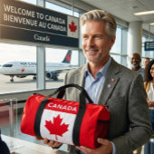 カナダ。カナダの国旗。愛国心。 ダッフルバッグ