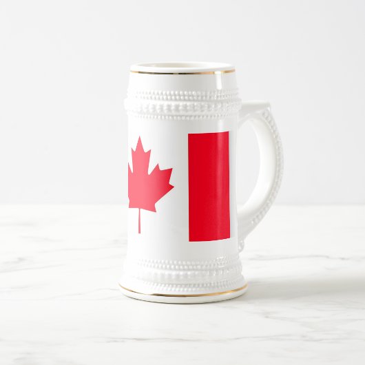 カナダ。カナダの国旗。愛国心。 ビールジョッキ