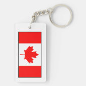 カナダ-カナダの旗 キーホルダー (裏面)