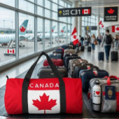 カナダ.カナダ国旗。愛国的な。 ダッフルバッグ