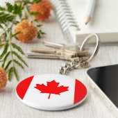 カナダ(カナダ)国旗 キーホルダー (側面)