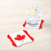 カナダ（カナダ）国旗 ペーパーコースター (インサイチュ)