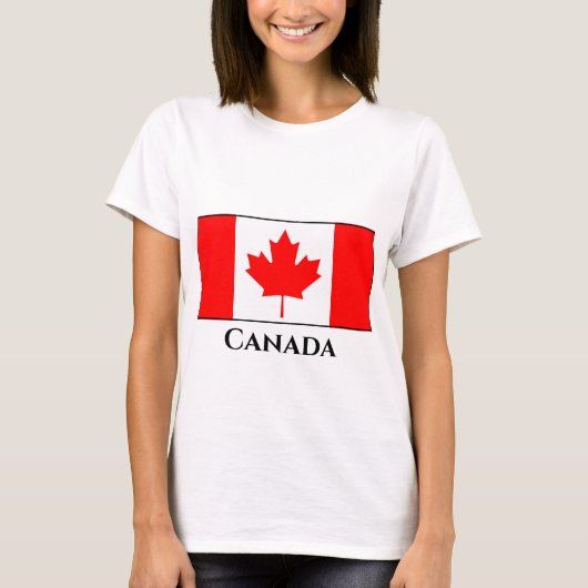 カナダ（カナダ）国旗 Tシャツ (正面)
