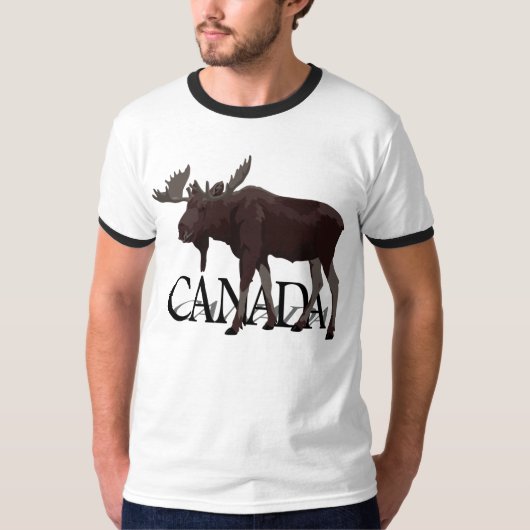 カナダ カモシカ Tシャツ 子供用 カナダのお土産 シャツ (正面)