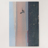 カナダ，カモメと風光明媚な水辺 ジグソーパズル (縦)