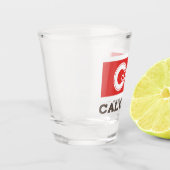 カナダ，カルガリー国旗 ショットグラス (左)