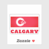 カナダ，カルガリー国旗 シール (シート)