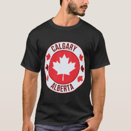 カナダ・カルガリー市Tシャツ | 旅行と故郷 P Tシャツ