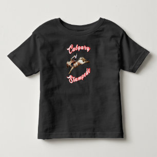カナダ・カルガリー　７月　乗馬者　カルガリー・スタンピード トドラーTシャツ