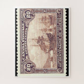 "カナダ・カルティエ1908年発行20c切手" ジグソーパズル (縦)