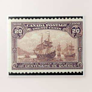 "カナダ・カルティエ1908年発行20c切手" ジグソーパズル