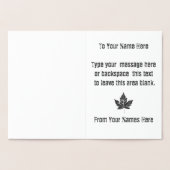 カナダ カード カナダのグリーティングカード オーダーメイド シルバー (内部)