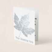 カナダ カード カナダのグリーティングカード オーダーメイド シルバー (正面)