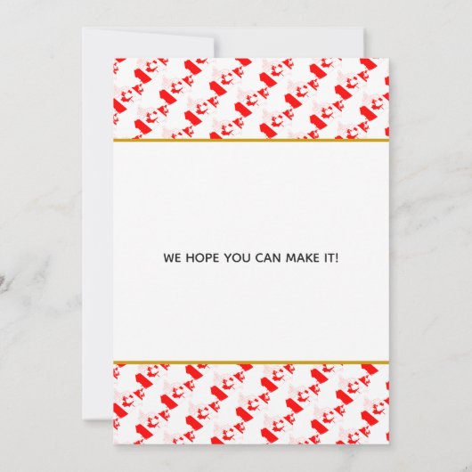 カナダ クリスチャン特別なイベント ウェディング セレブレーション セーブザデート (裏面)