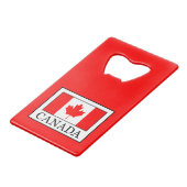 カナダ クレジットカード栓抜き (正面アングル)