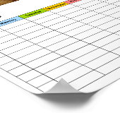 カナダ/グランギド国旗/時刻表 ポスター (角)